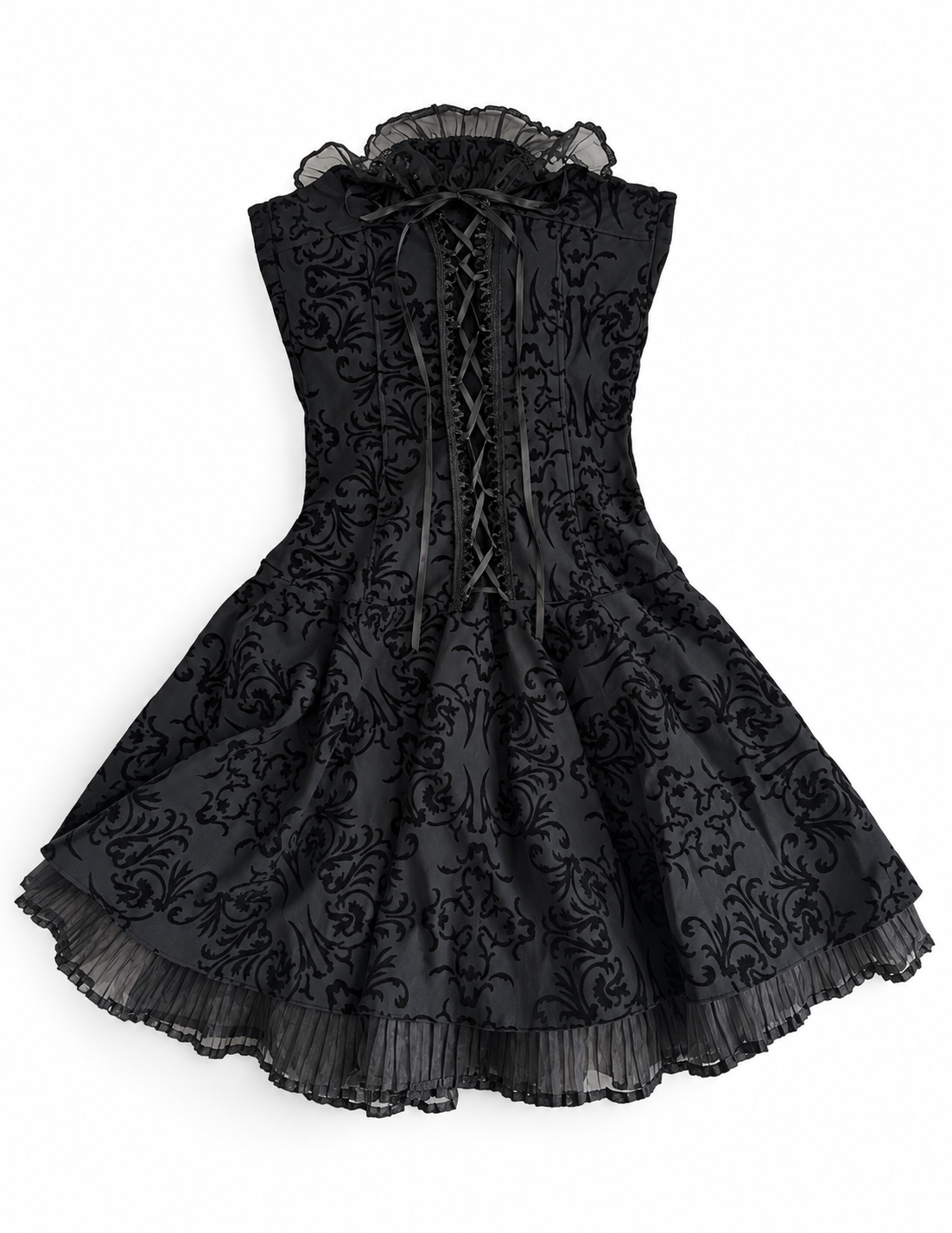 Black Baroque Corset Dress