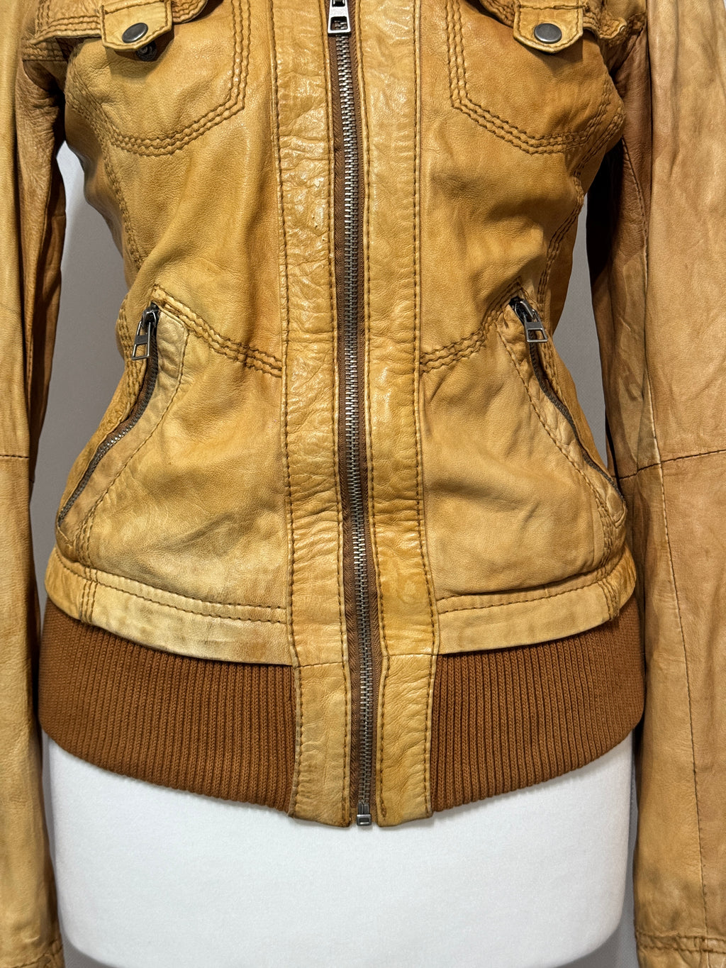 Vintage Shearling Leather Jacket