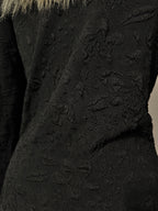 Gothic Vintage Faux-Fur Trim Jacket