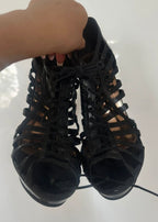 Black Spider High Heels