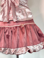 Pink polka dot set (shirt & bubble skirt)