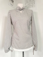 Vintage 60s preppy Polka dot elegant shirt