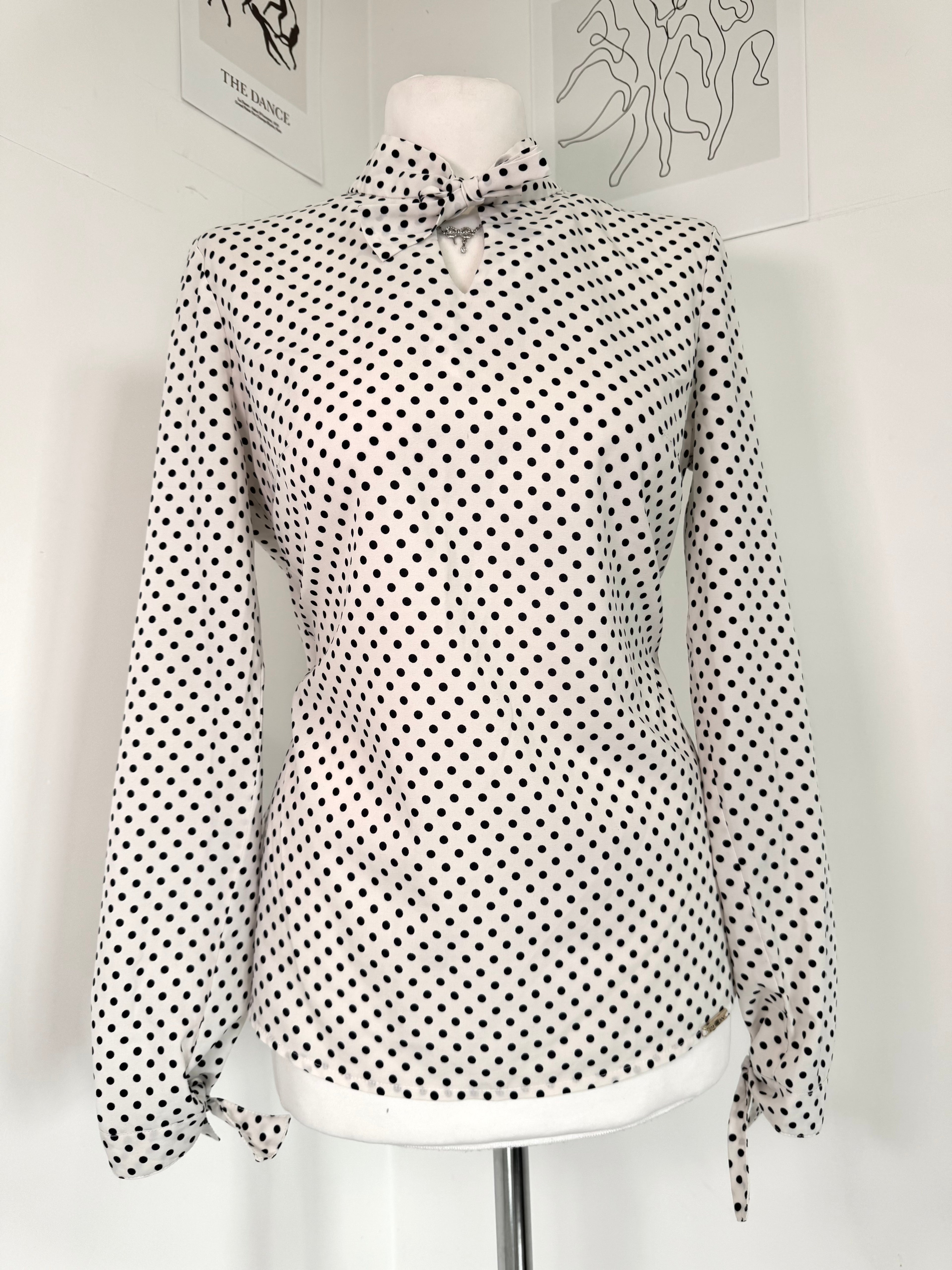 Vintage 60s preppy Polka dot elegant shirt