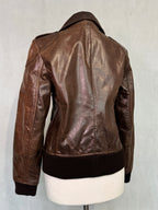 Dark Brown Real Leather Jacket