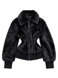 Avant Garde Black Fur Jacket