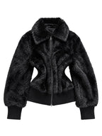 Avant Garde Black Fur Jacket