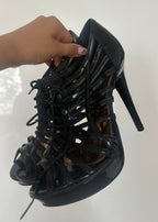 Black Spider High Heels