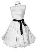 Vintage Polka dot bubble dress with cute bow belt