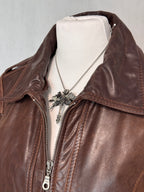 Dark Brown Real Leather Jacket