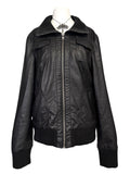 Black faux leather jacket