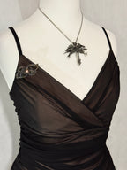 Dark Romance Draped Dress