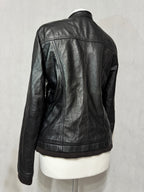 Black Utility Leather Jacket