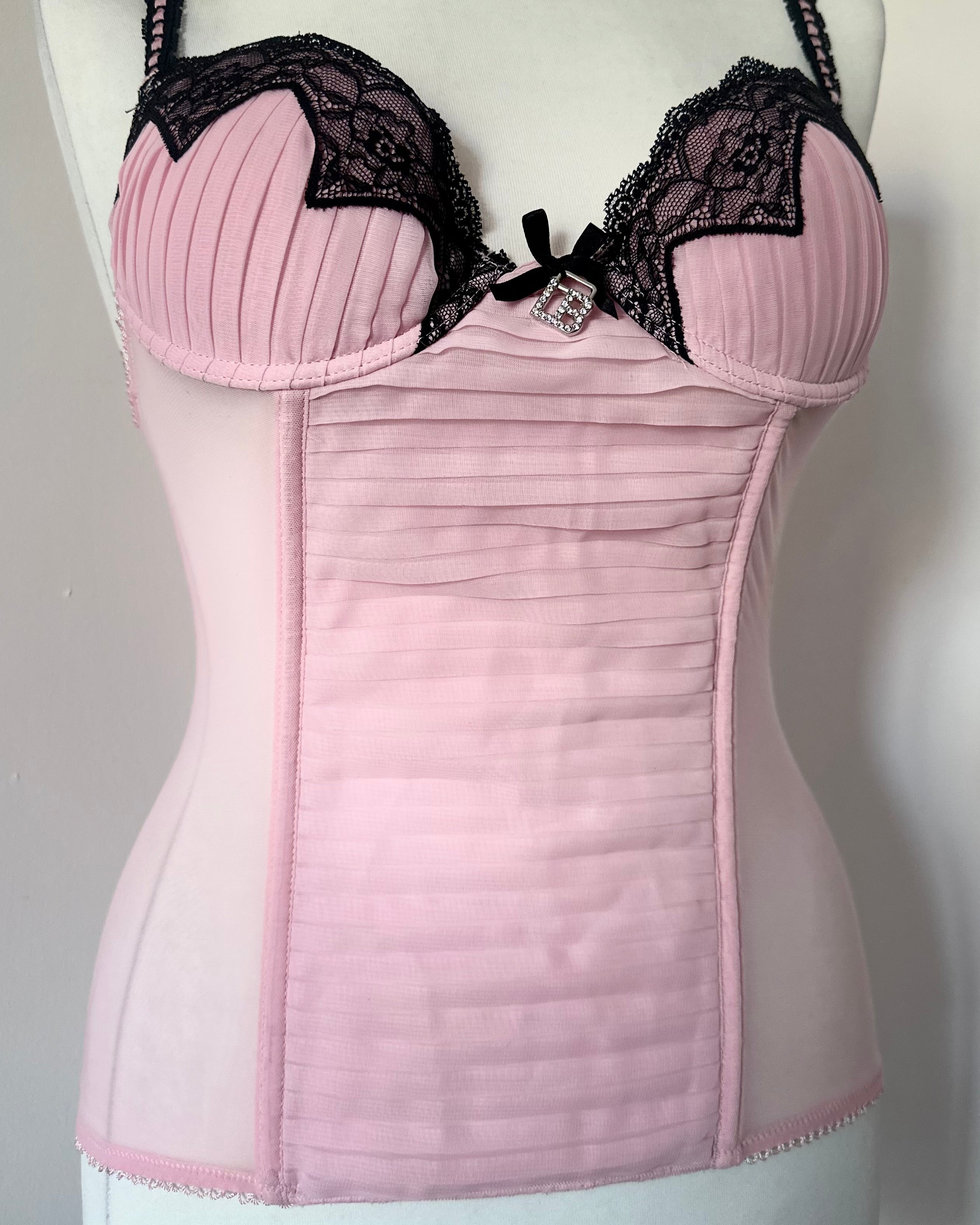 Pink corset top