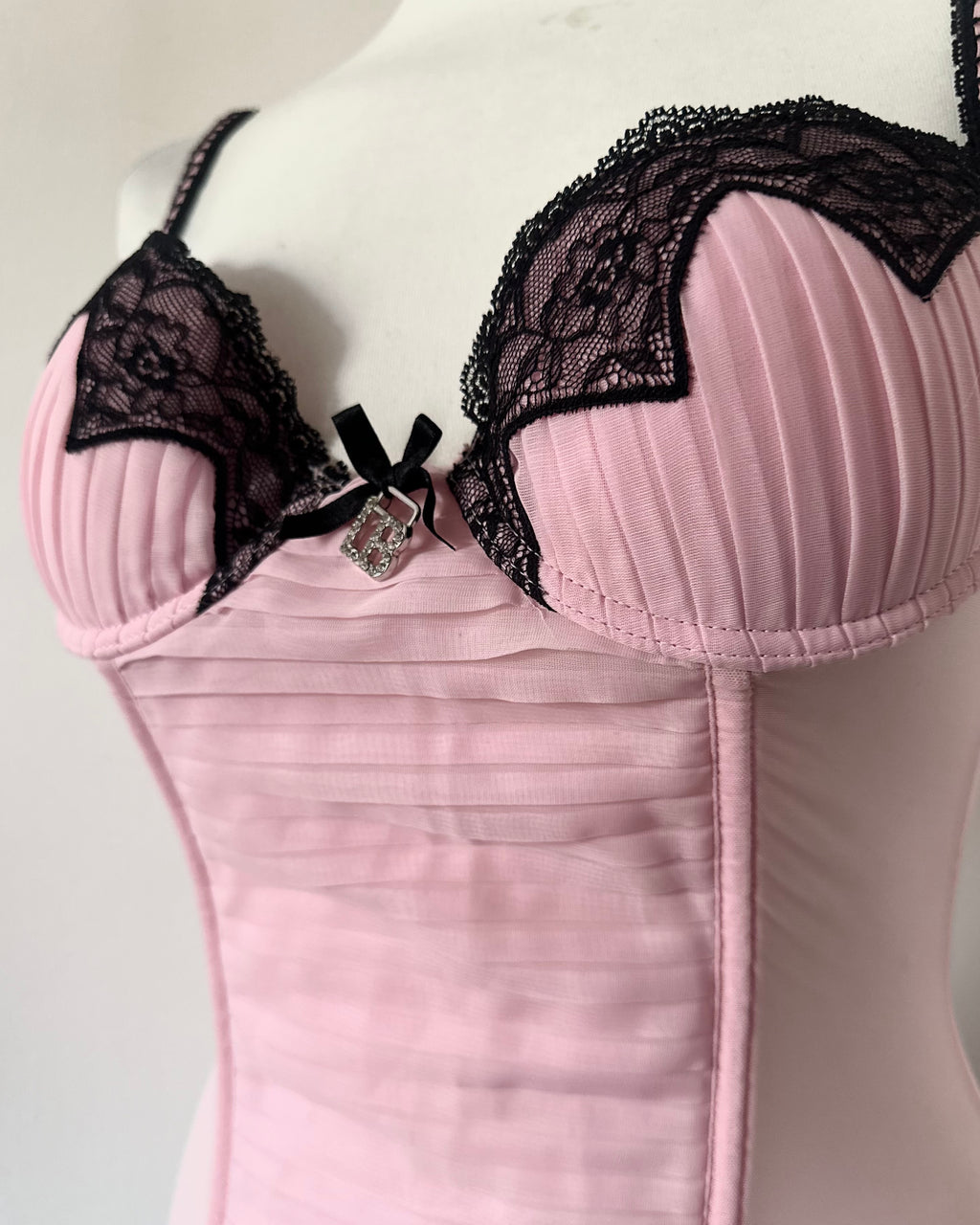 Pink corset top