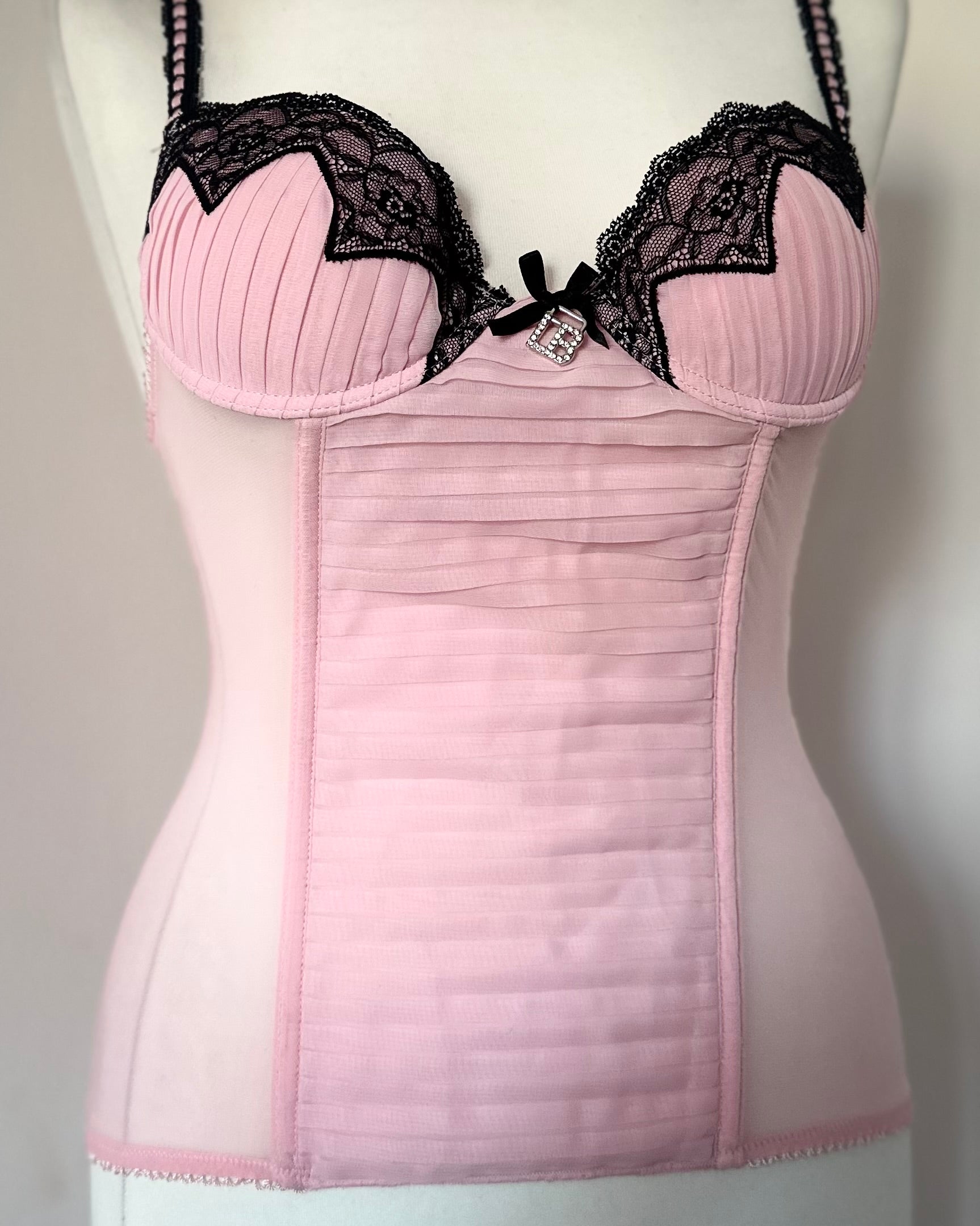 Pink corset top