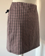 Pink tartan mini skirt