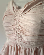 Pastel pink puff dress