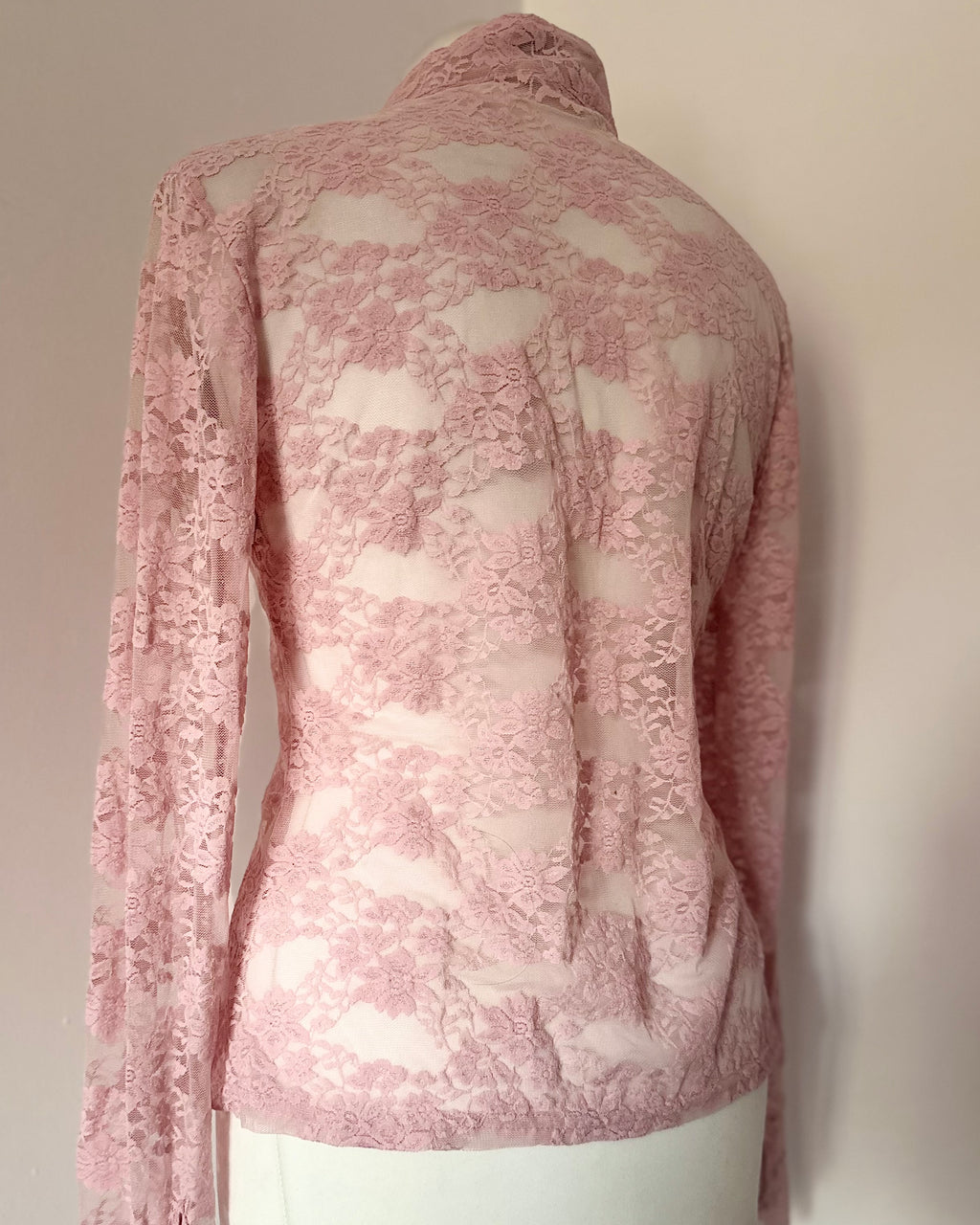 Pink lace longsleeve top