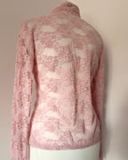 Pink lace longsleeve top