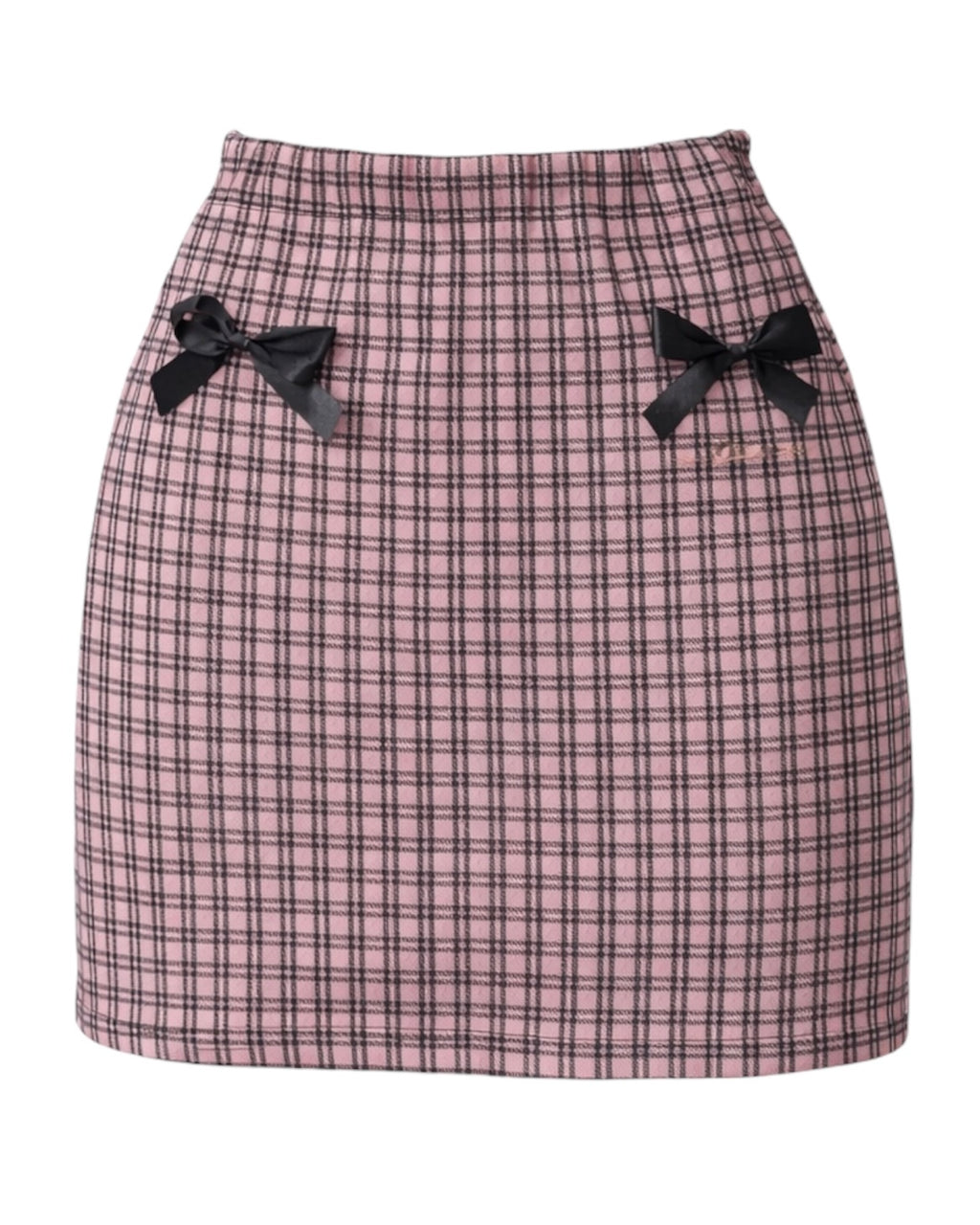 Pink tartan mini skirt