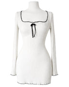 White mini dress