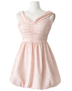 Pastel pink puff dress