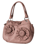 Pink shoulder flower bag