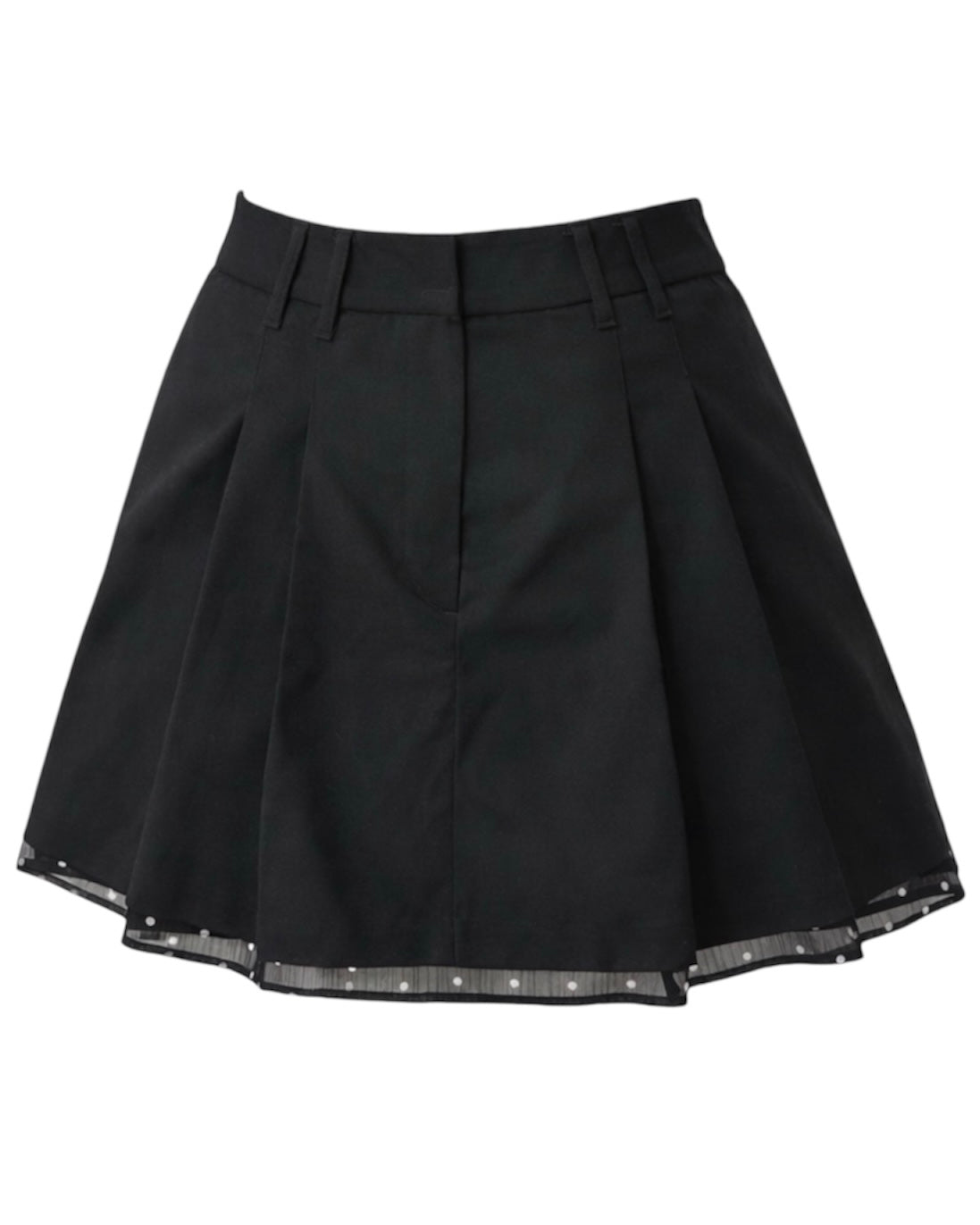 Black mini skirt